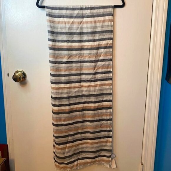Talbots Accessories - Talbots Striped long Scarf